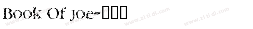 Book Of Joe字体转换